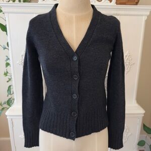 Vintage 80’s/90’s J.Crew Lambswool
V Neck Button Up Cardigan Sweater